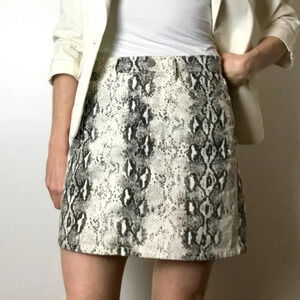 BlankNYC Snakeskin  Print Denim Jean Skirt Sz 28